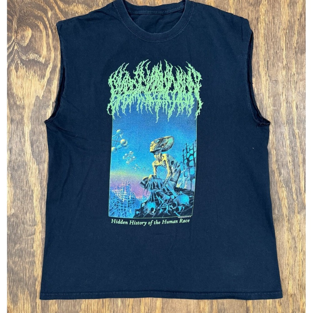 Blood Incantation 2019 Tour Shirt Hidden History Death Metal Cutoff Tee Medium